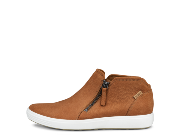 Nubuck Zip Bootie